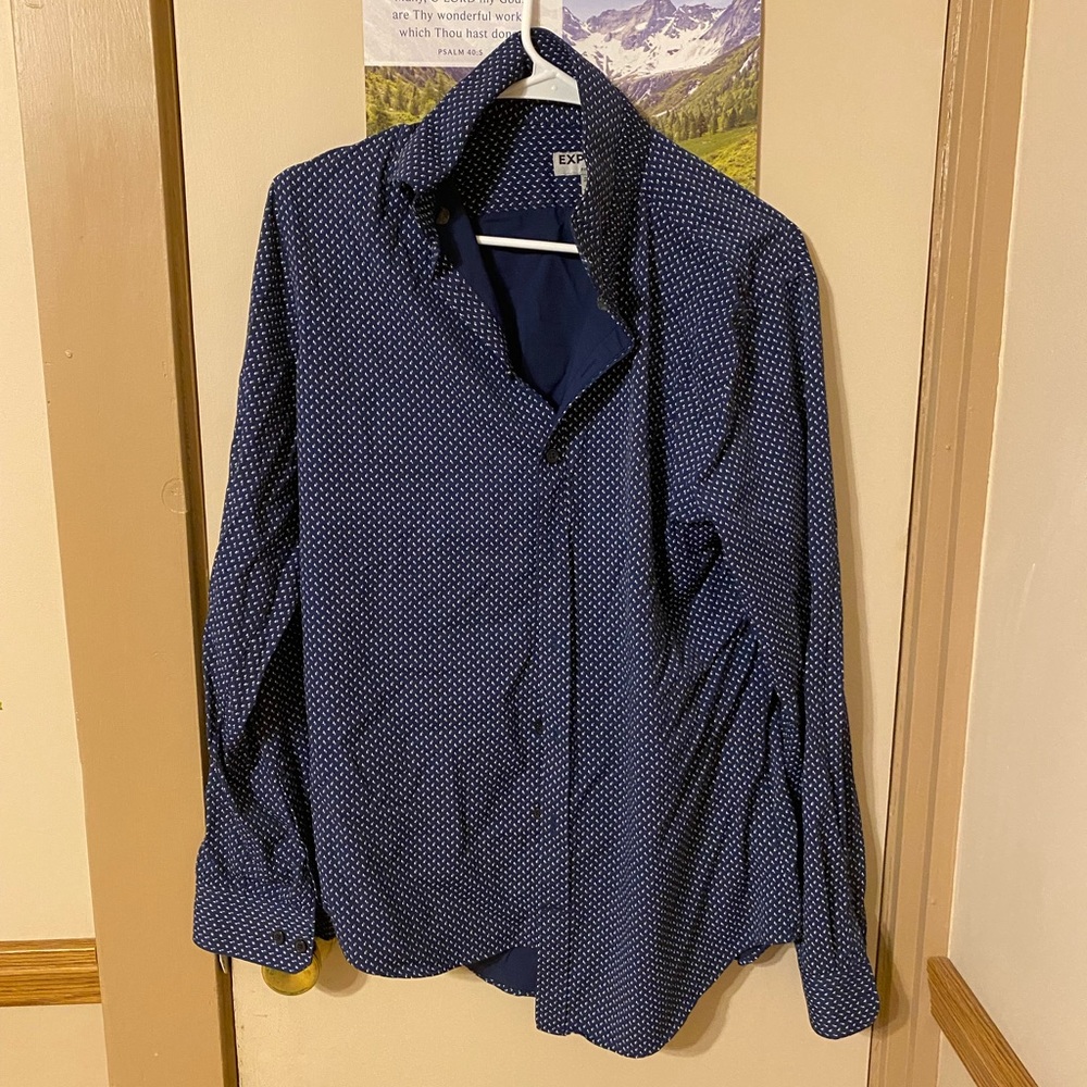 Express mens dress shirt M 15-15/12